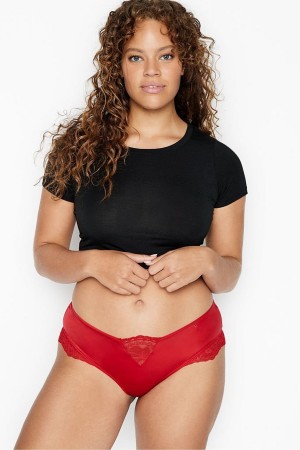 Victoria's Secret Very Sexy Kanten Trim Cheeky Knickers Rood | 40172-WTQR