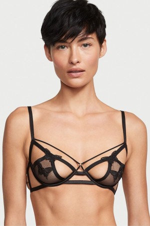 Victoria's Secret Very Sexy Open Cup Demi Bra Zwart | 41953-LTZJ