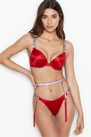 Victoria's Secret Very Sexy Shine Riemen Suspenders Rood | 34759-PBRJ