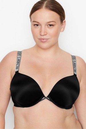 Victoria's Secret Very Sexy Shine Riemen Add 2 Cups Bombshell Bra Zwart | 68790-BZGD