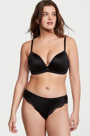 Victoria's Secret Very Sexy Smooth Cut Out String Knickers Zwart | 81430-IQFK