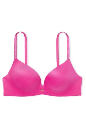 Victoria's Secret Very Sexy Smooth Non Wired Plunge Push Up Bra Zwart | 73526-VHFW