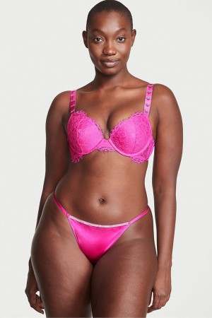 Victoria's Secret Very Sexy Smooth Shine Riemen Knickers Roze | 78293-MVXO