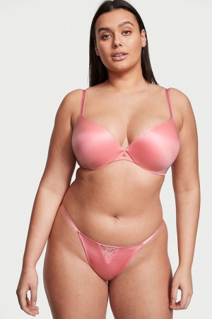 Victoria's Secret Very Sexy Smooth Shine Riemen Knickers Roze | 75301-HNCJ