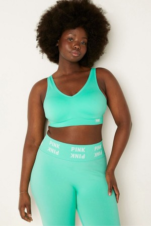 Victoria's Secret Wear Everywhere Active Seamless Air Medium Impact Sports Bra Teal Ice | 87094-YOCN