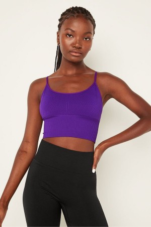 Victoria's Secret Wear Everywhere Seamless Lightly Gevoerde Low Impact Sports Bra Paars | 74596-RQHT