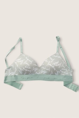 Victoria's Secret Wear Everywhere Smooth Lightly Gevoerde Non Wired T-Shirt Bra Groen | 91874-UTAZ