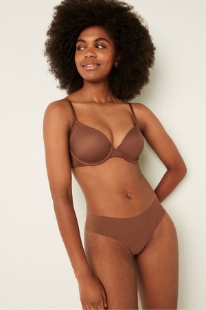 Victoria's Secret Wear Everywhere Smooth Lightly Gevoerde T-Shirt Bra Soft Cappuccino Nude | 58716-SIJR