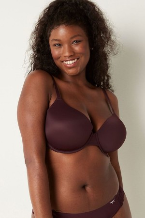 Victoria's Secret Wear Everywhere Smooth Lightly Gevoerde T-Shirt Bra Koffie Bruin | 27649-KFAP