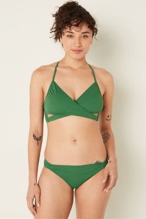 Victoria's Secret Wrap Bikini Top Donkerzwart | 15780-NYOC