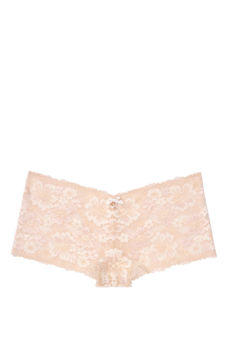 Victoria's Secret Body by Victoria Kanten Kort Knickers Champagne Nude | 89406-EMAQ