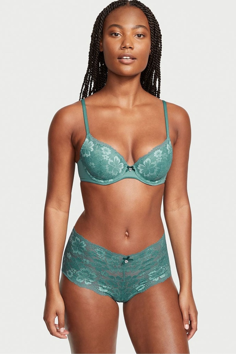 Victoria's Secret Body by Victoria Kanten Kort Knickers Zwart | 14053-XLEU