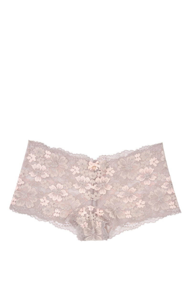 Victoria's Secret Body by Victoria Kanten Kort Knickers Zwart | 68174-NJLQ