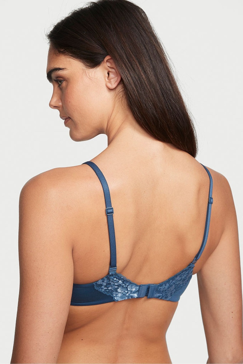 Victoria's Secret Body by Victoria Kanten Lightly Gevoerde Demi Bra Blauw | 86301-JMPT