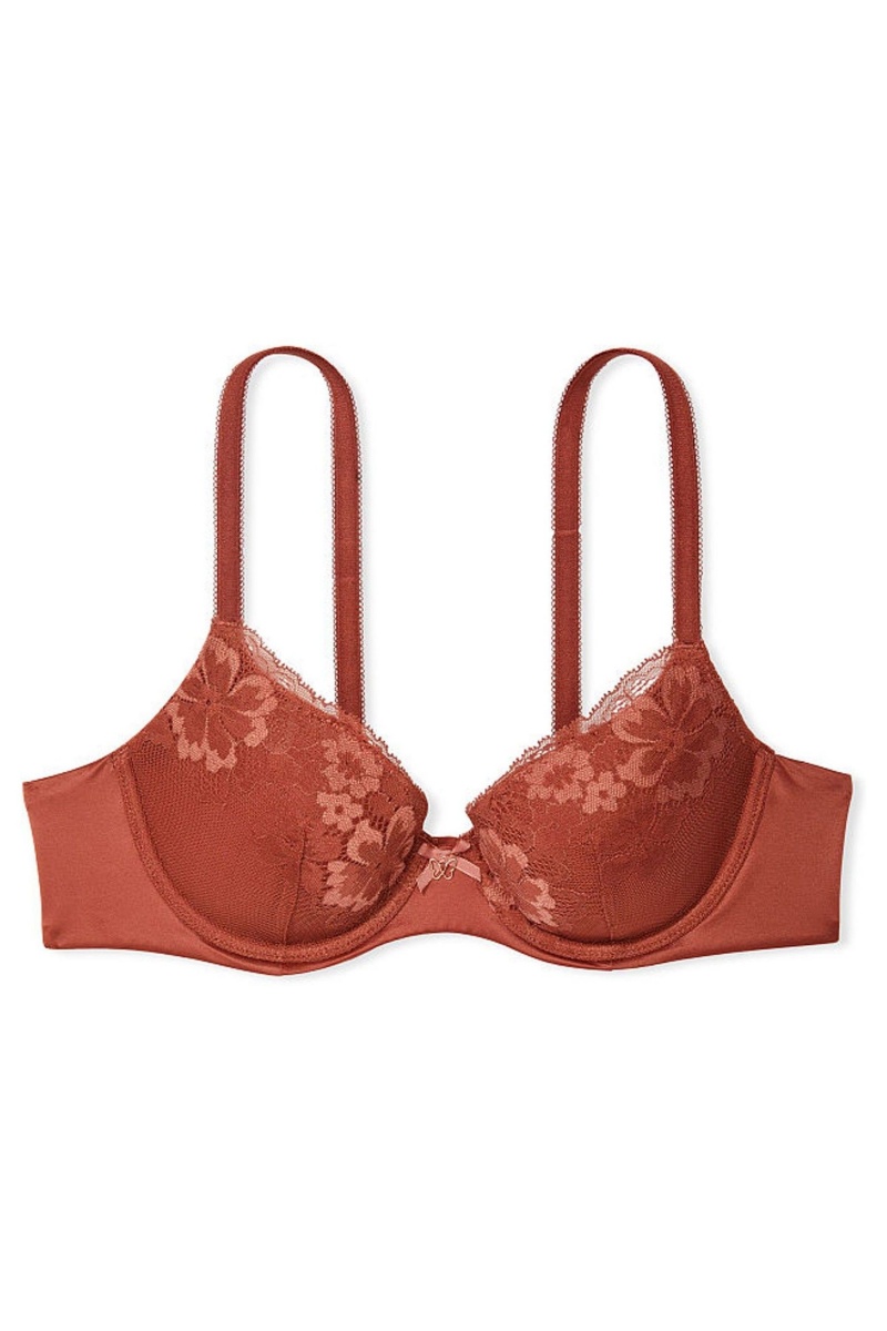 Victoria's Secret Body by Victoria Kanten Lightly Gevoerde Demi Bra Bruin | 08435-RDEW