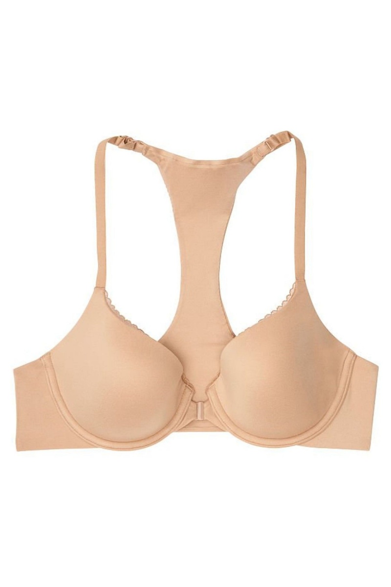 Victoria's Secret Body by Victoria Smooth Front Bevestiging Lightly Gevoerde Demi Bra Toasted Sugar Nude | 38459-JDSC