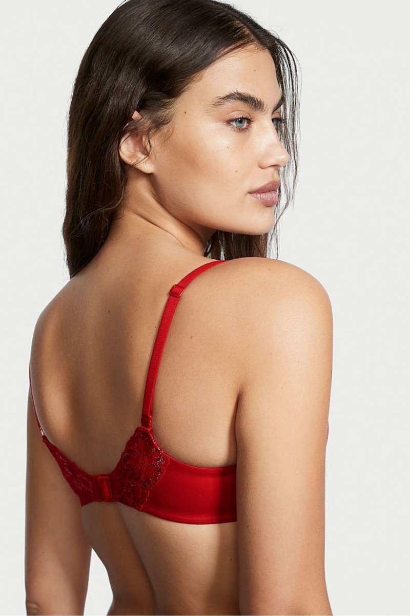 Victoria's Secret Body by Victoria Smooth Lightly Gevoerde Demi Bra Rood | 63270-SBJQ