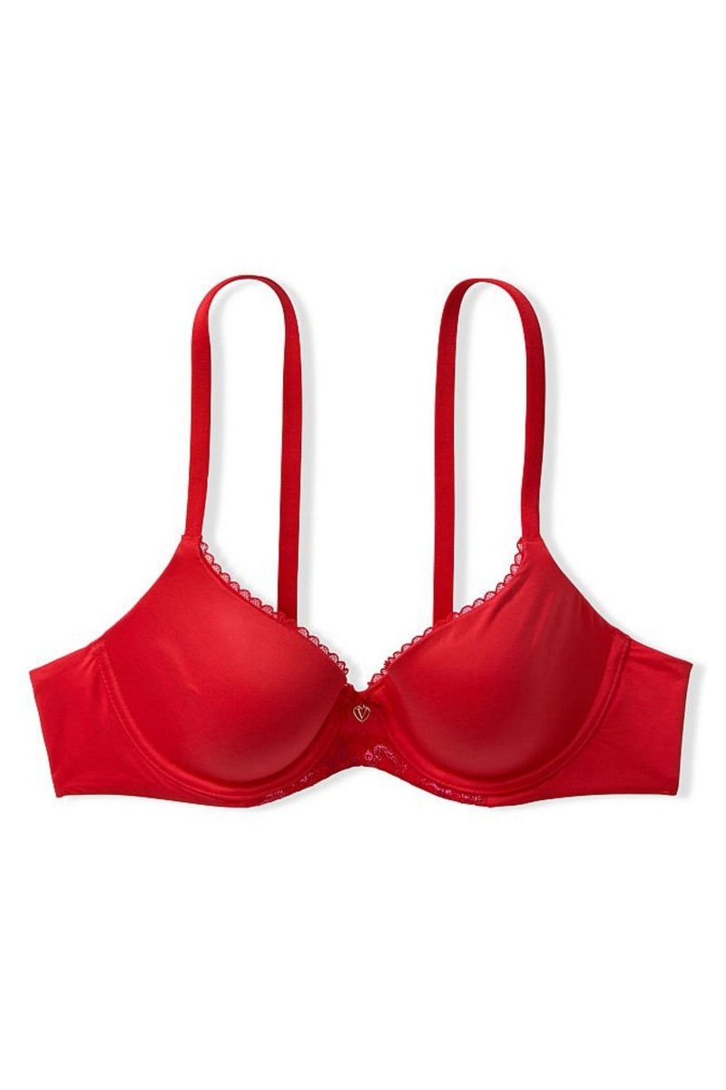 Victoria's Secret Body by Victoria Smooth Lightly Gevoerde Demi Bra Rood | 63270-SBJQ