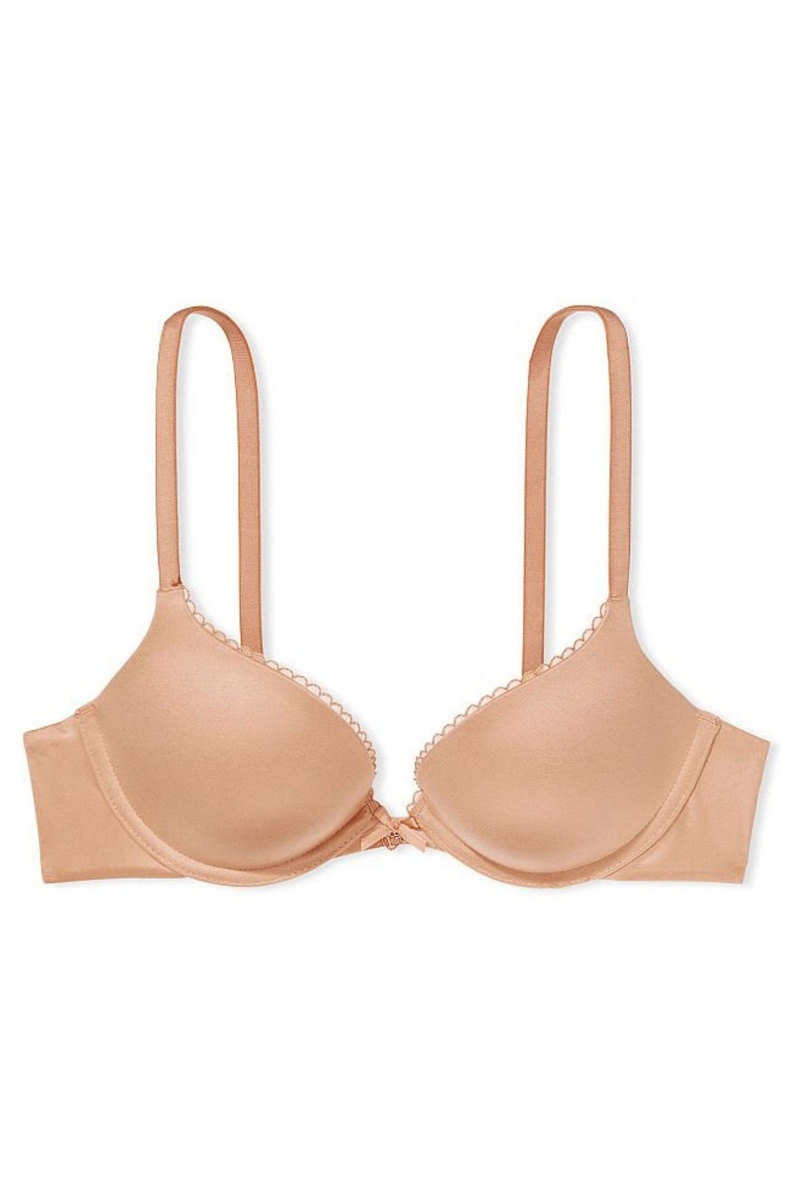 Victoria's Secret Body by Victoria Smooth Push Up Bra Toasted Sugar Nude | 12769-SGXI