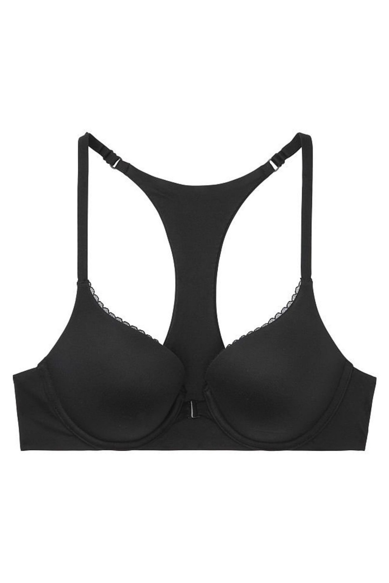 Victoria's Secret Body by Victoria Smooth Front Bevestiging Full Cup Push Up Bra Zwart | 86249-MXQT