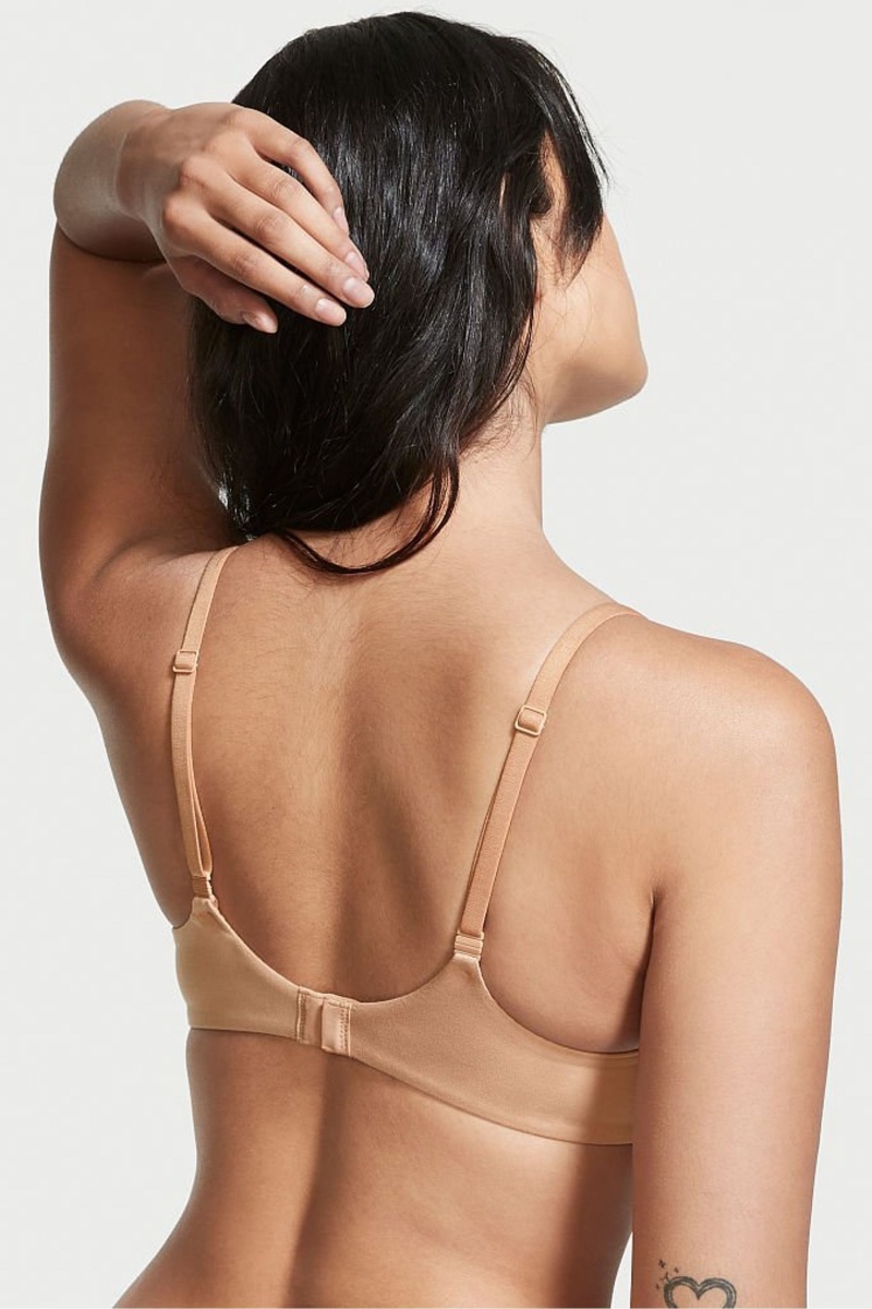 Victoria's Secret Body by Victoria Smooth Lightly Gevoerde Non Wired Bra Toasted Sugar Nude | 16925-GOVM