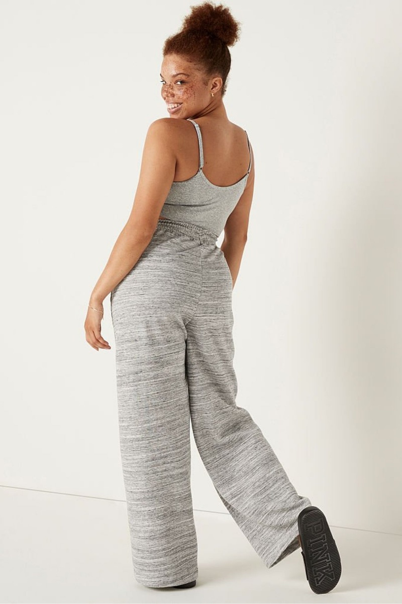 Victoria's Secret Brede Leg Jogger Zwart | 50316-HQUV