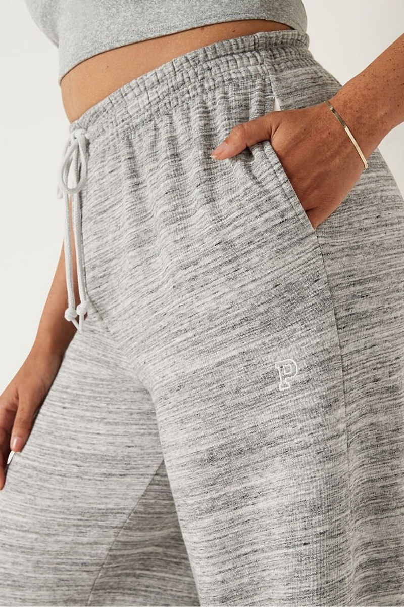 Victoria's Secret Brede Leg Jogger Zwart | 50316-HQUV