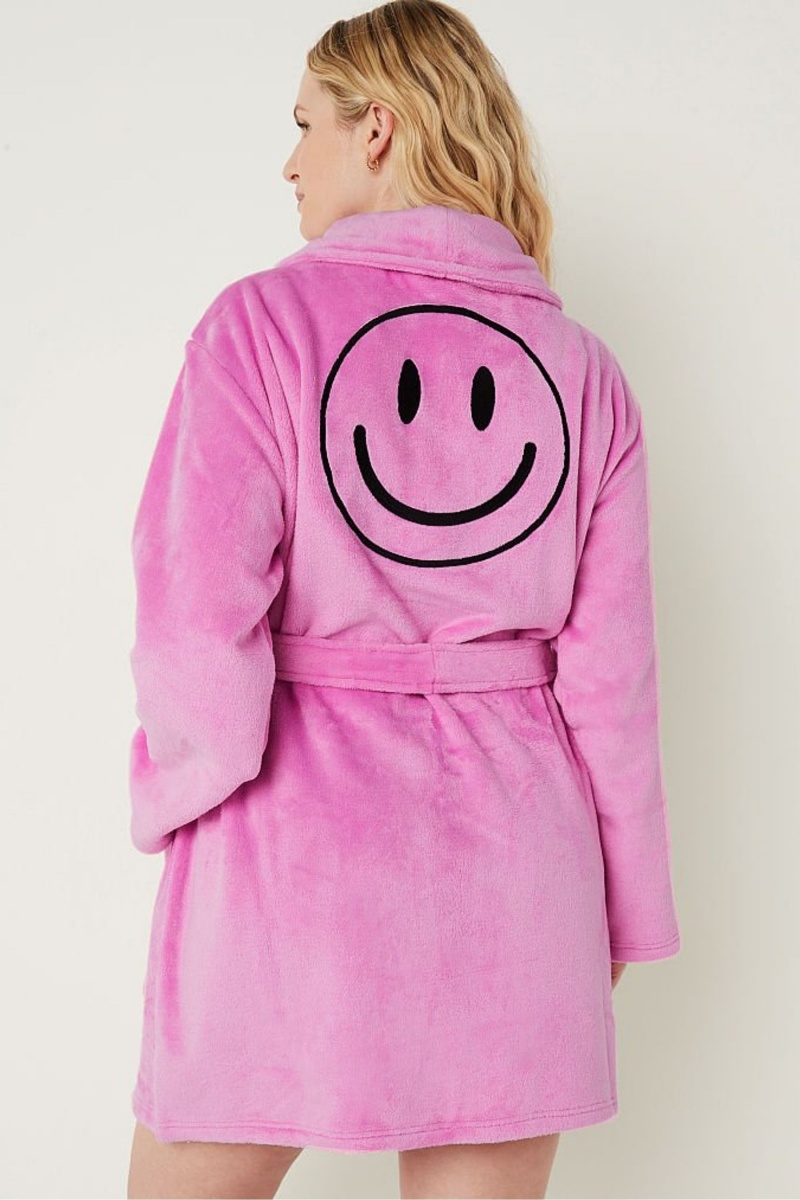 Victoria's Secret Cosy Long Sleeve Dressing Gown Roze | 21895-ADRW