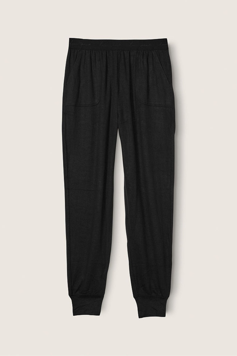 Victoria's Secret Cosy Pyjama Bottoms Zwart | 58246-ONGQ