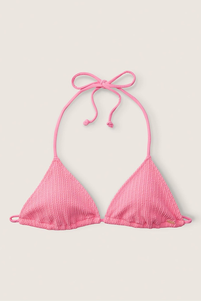 Victoria\'s Secret Crinkle Bikini Top Roze | 60742-HRND