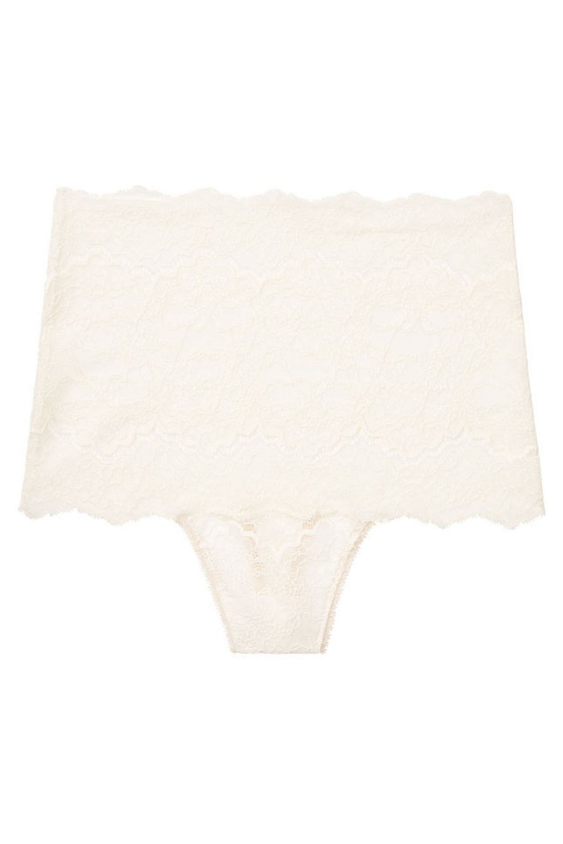 Victoria's Secret Dream Angels Highwaist Corded String Panty Zwart | 90613-OGTU