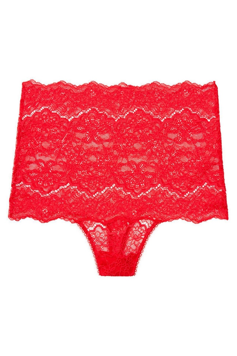 Victoria's Secret Dream Angels Highwaist Corded String Panty Zwart | 28561-HRXF