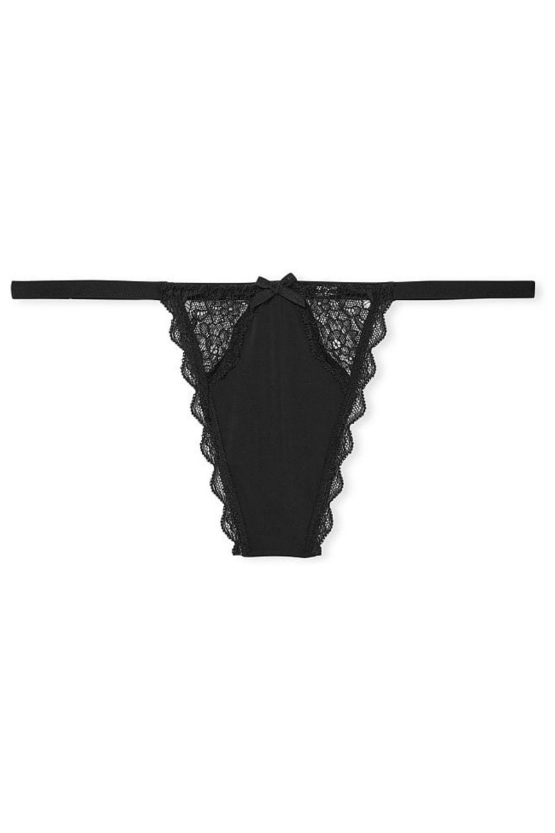 Victoria's Secret Dream Angels Kanten Knickers Zwart | 46892-BKAJ