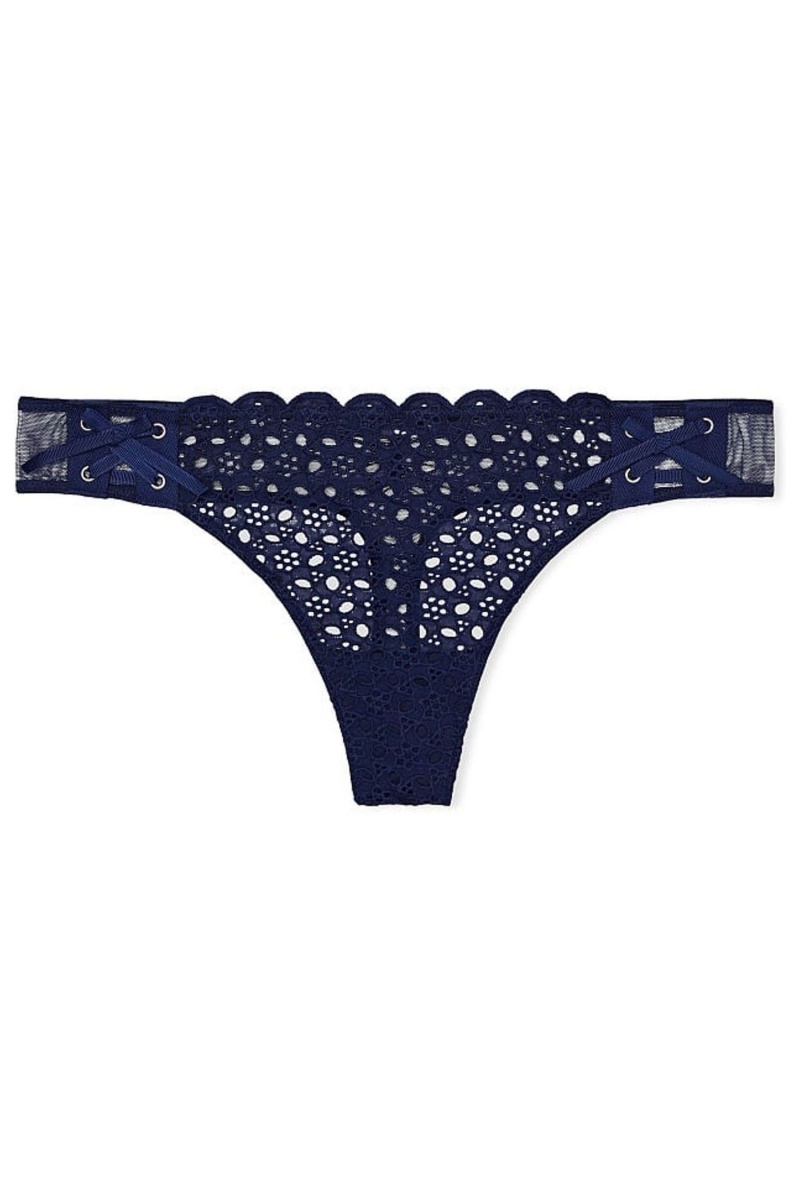 Victoria's Secret Dream Angels Kanten Knickers Donkerblauw Blauw | 47826-ADJT