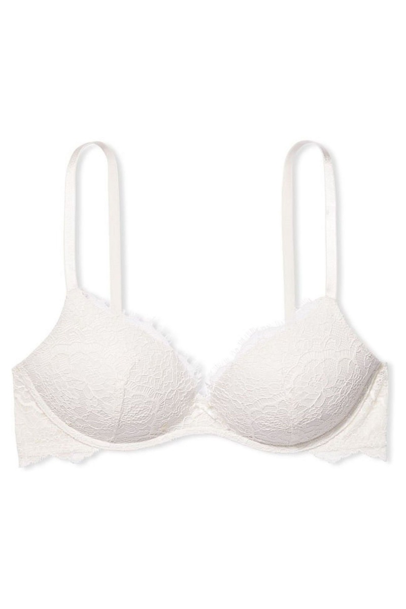 Victoria\'s Secret Dream Angels Kanten Lightly Gevoerde Non Wired Bra Wit | 09378-KSBD