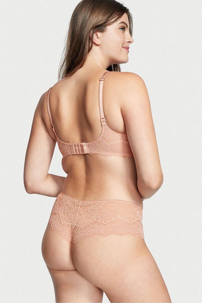 Victoria's Secret Dream Angels Knickers Evening Blush Nude Lace | 05192-NQCP