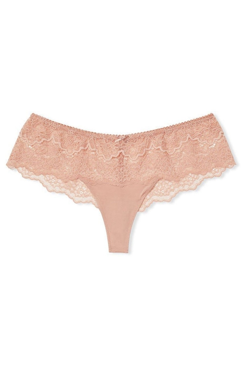 Victoria's Secret Dream Angels Knickers Evening Blush Nude Lace | 05192-NQCP