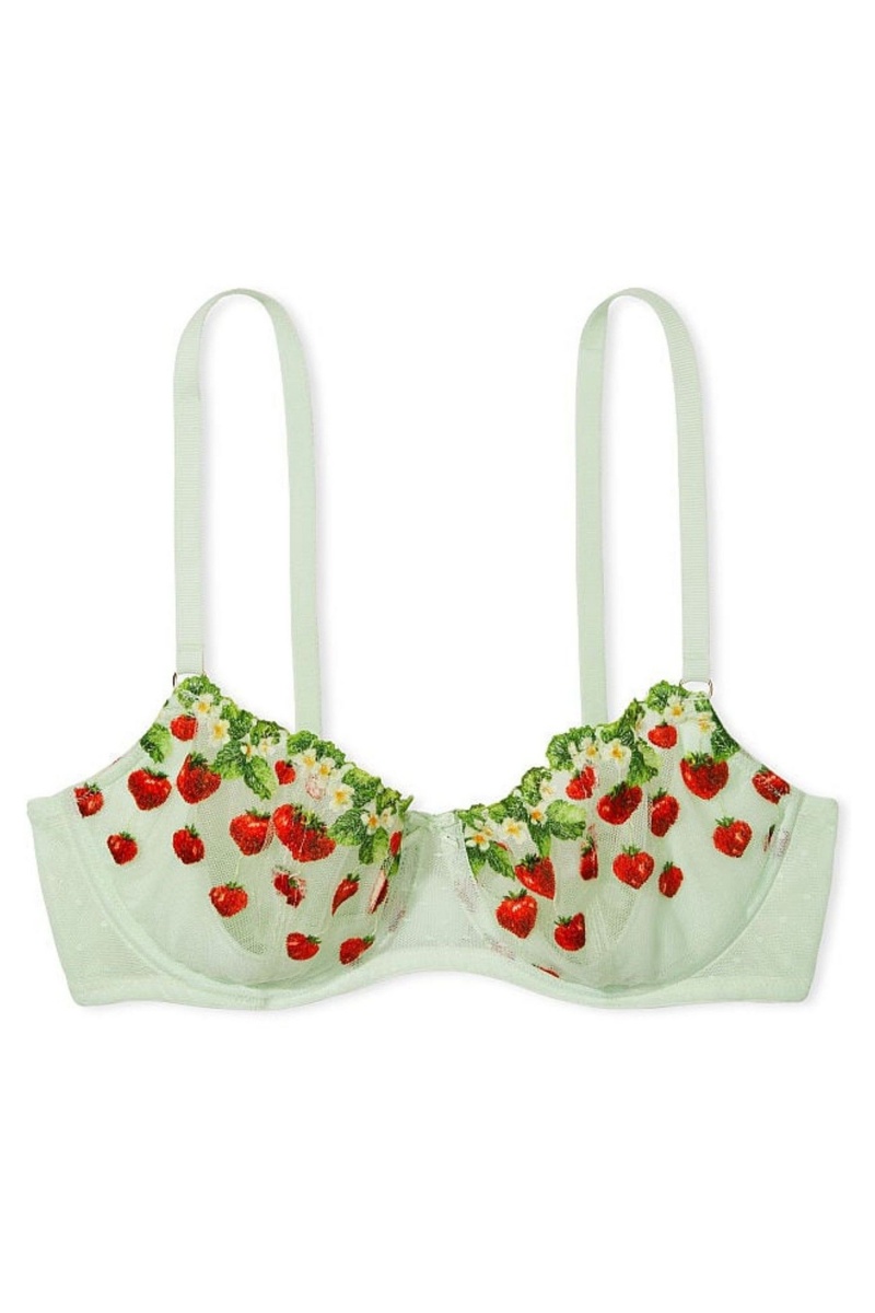 Victoria's Secret Dream Angels Strawberry Embroidered Bra Groen | 53629-TRNM