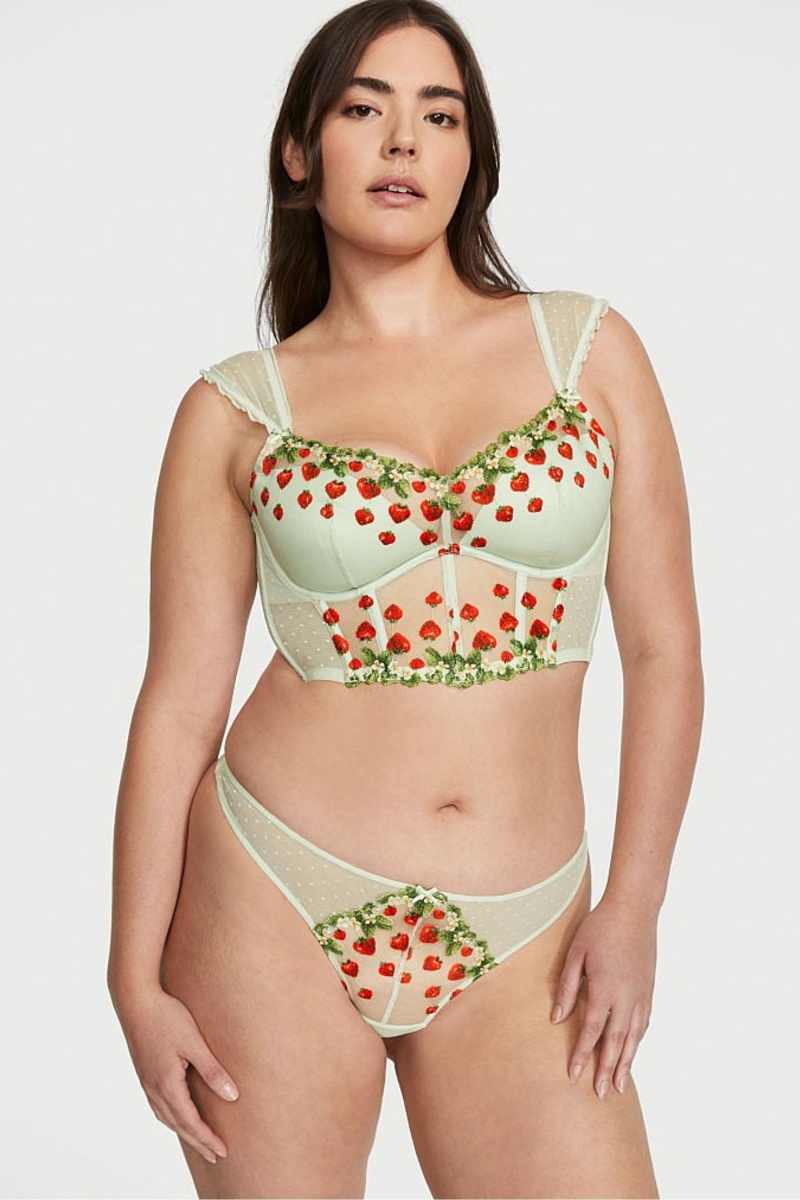 Victoria's Secret Dream Angels Strawberry Embroidered Bra Groen | 17093-WKSI