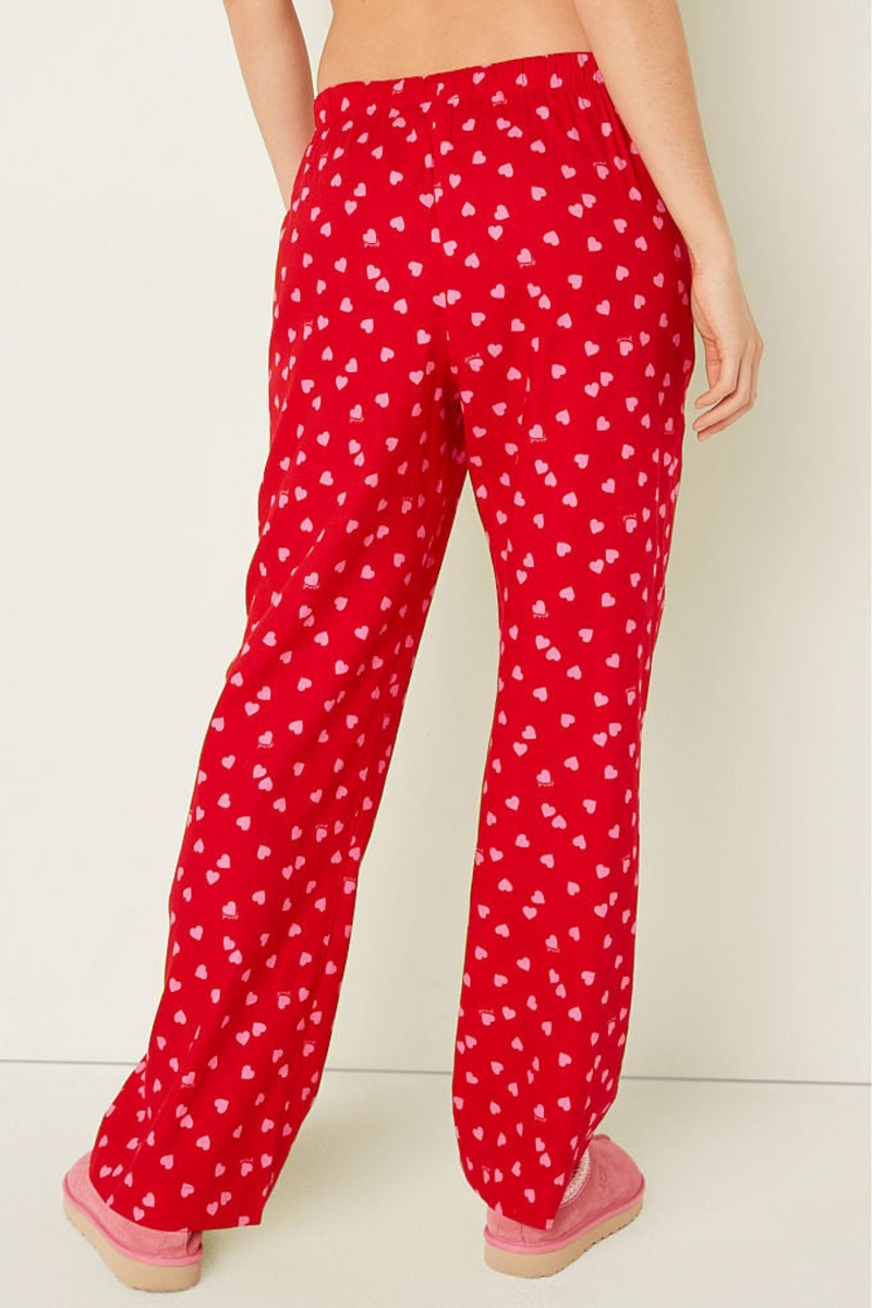 Victoria's Secret Flannel Pyjama Bottoms Roze | 42950-CLFQ