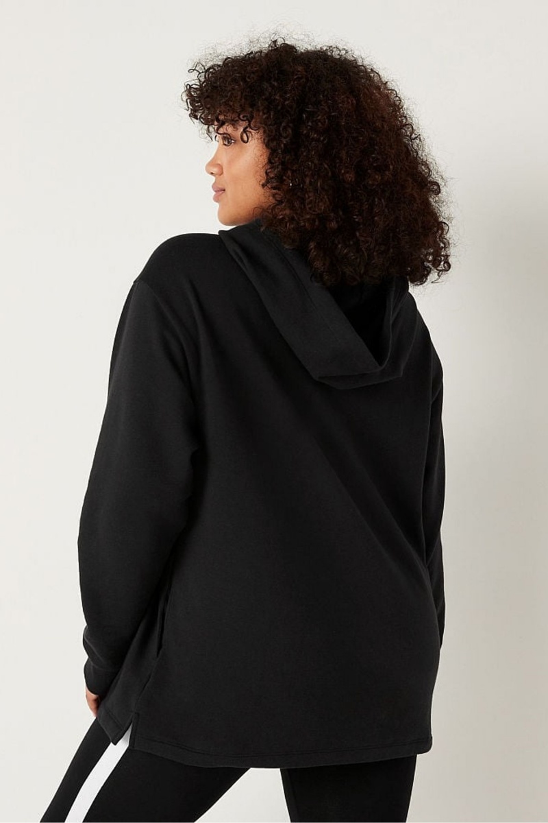 Victoria's Secret Fleece Campus Hoodie Zwart | 80463-TRPU