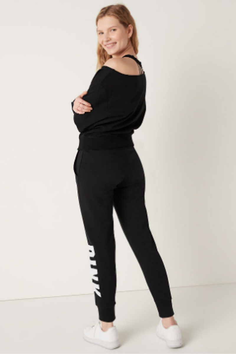 Victoria's Secret Fleece Lounge Jogger Zwart | 21896-REFA