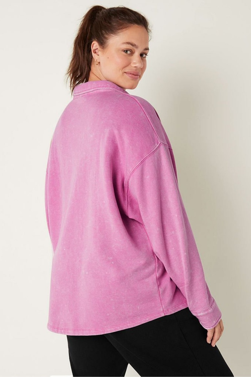 Victoria's Secret Fleece Shirt Jacket Blauw Lichtturkoois | 20489-FDMI