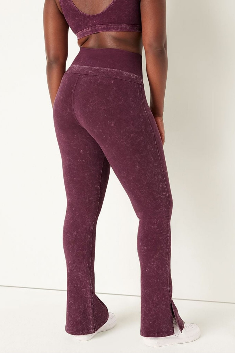 Victoria's Secret Foldover Flare Legging Bordeaux Rood | 06297-IOCR