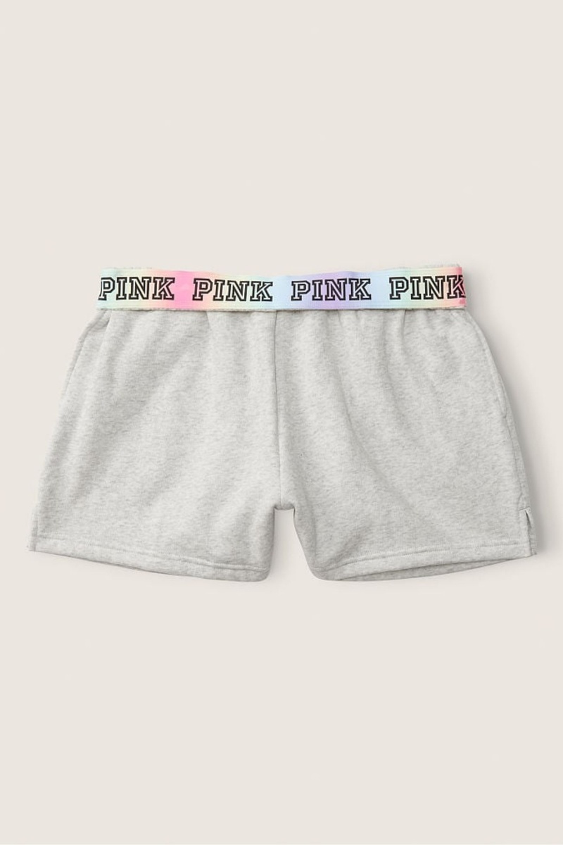 Victoria's Secret Foldover Sweat Shorts Grijs | 85364-BXKF