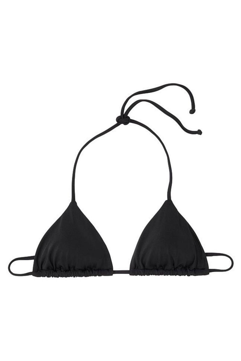 Victoria's Secret Halterneck Triangle Bikini Top Zwart | 52738-RBAV