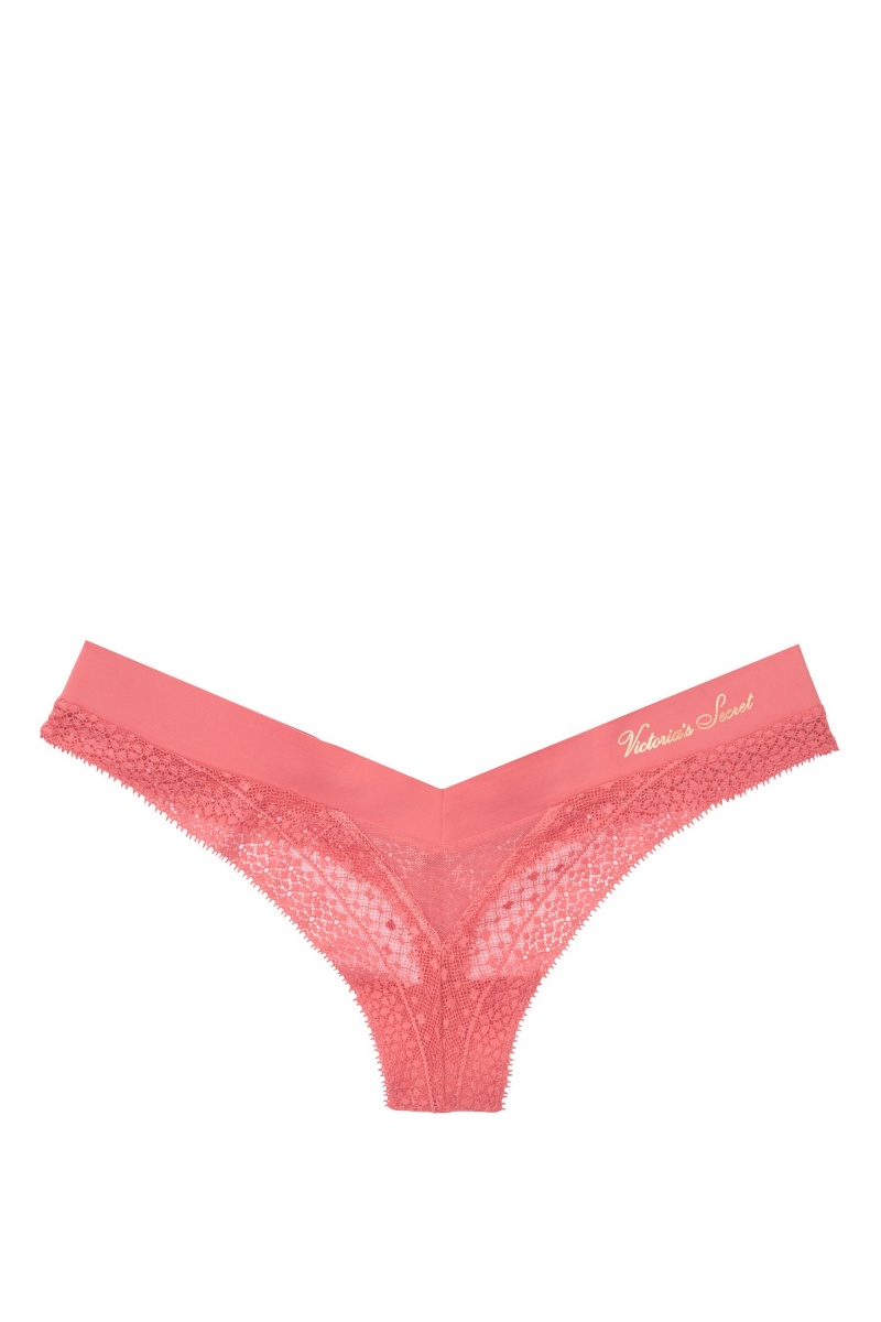 Victoria's Secret Incredible Allover Kanten String Knickers Lilac Moon | 28705-UIET