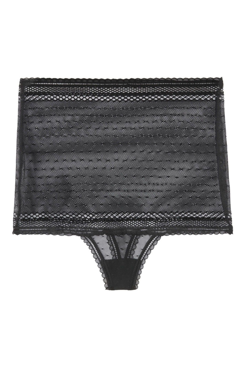 Victoria's Secret Incredible Highrise String Panty Zwart | 20346-TNCD