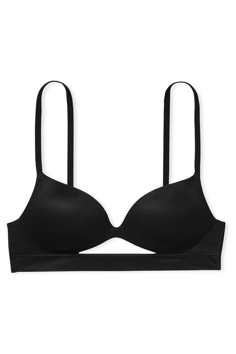 Victoria's Secret Incredible Smooth Non Wired Push Up Bra Zwart | 56843-CVRJ