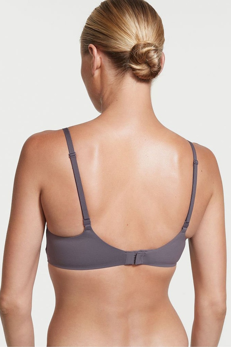 Victoria's Secret Incredible Smooth Non Wired Push Up Bra Grijs | 76319-MCZO